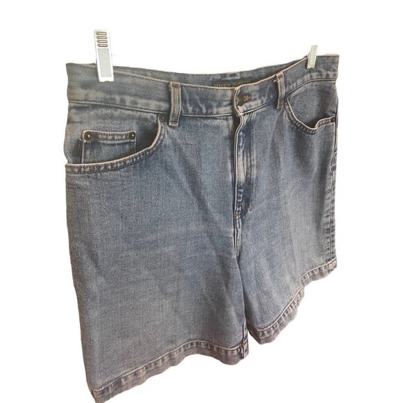 Vintage Lauren Jeans Co. Light Wash Jean Shorts Sz 10 - Picture 3 of 9